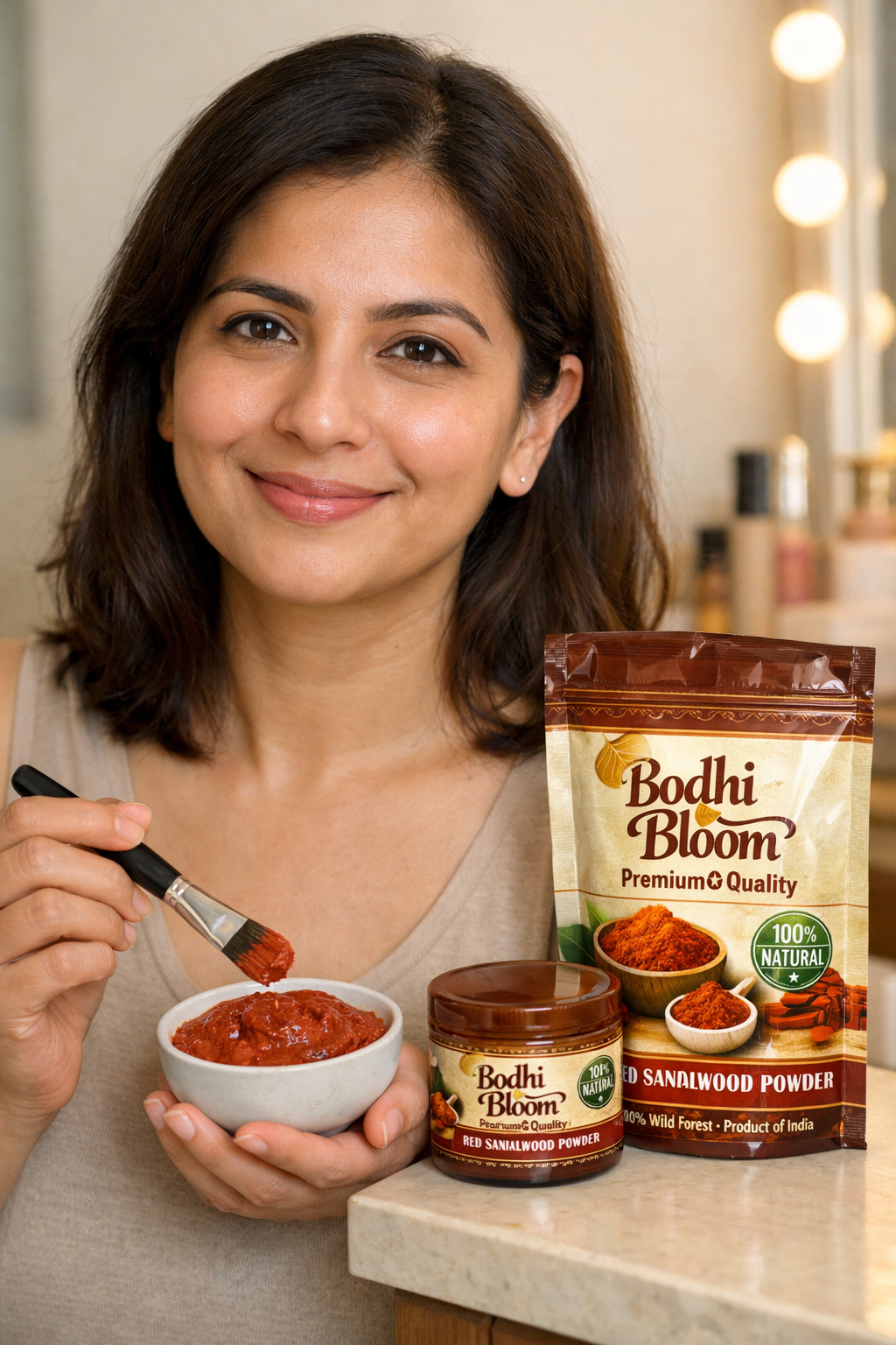 After using Bodhi Bloom on face